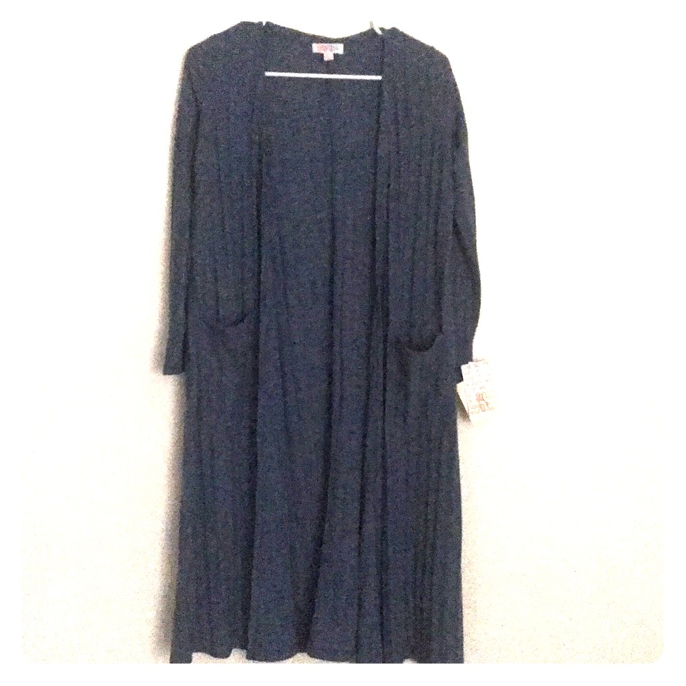 ⭐️ DONATING SOON LulaRoe Blue Textured “Sarah” Cardigan Duster